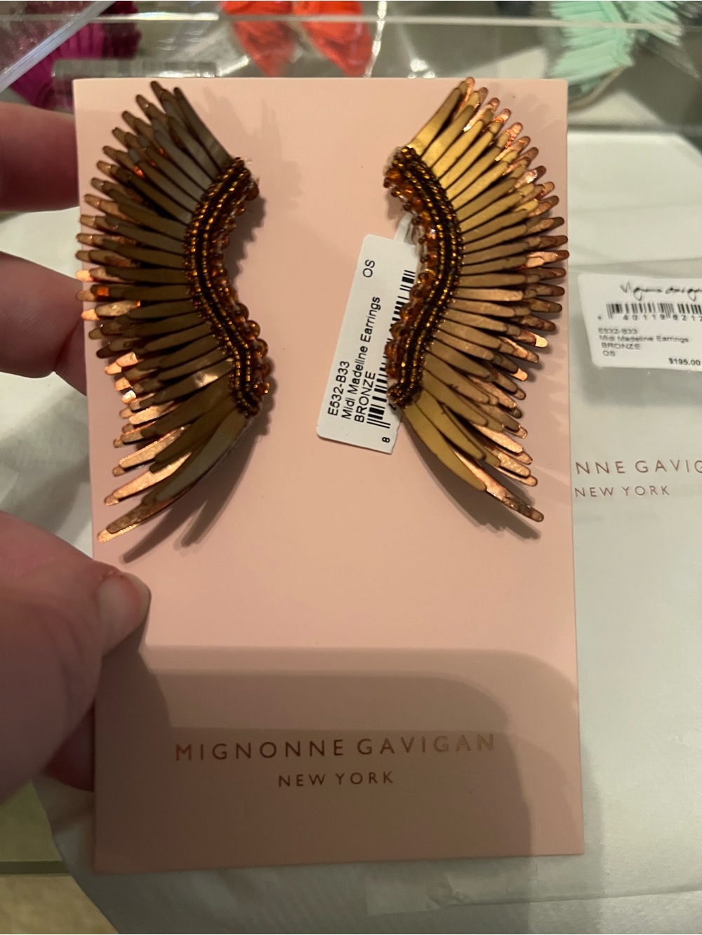NEW Mignonne Gavigan Midi Madeline Earrings Bronze